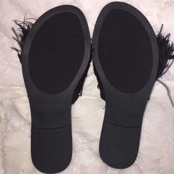 FEATHER SLIDE SANDALS - Picture 5 of 5